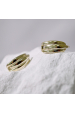 Obrázok pre Pozlátené strieborné náušnice kruhy 61071