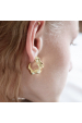 Obrázok pre Pozlátené strieborné náušnice nepravidelné kruhy 61110