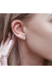 Obrázok pre Pozlátené strieborné náušnice s perleťou 11797.1
