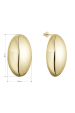 Obrázok pre Pozlátené strieborné náušnice veľké oválne 61119