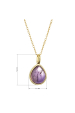 Obrázok pre Pozlátený náhrdelník s ametystom 12156.3