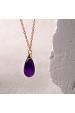 Obrázok pre Pozlátený náhrdelník s ametystom 12168.3