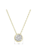 Obrázok pre Pozlátený náhrdelník s čírym zirkónom 12051.1
