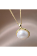 Obrázok pre Pozlátený náhrdelník s riečnou perlou 22050.1