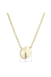 Obrázok pre Pozlátený náhrdelník s rozpolenou placičkou 62051