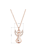 Obrázok pre Pozlátený strieborný náhrdelník anjel 12122.1 rose gold