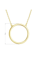 Obrázok pre Pozlátený strieborný náhrdelník s krúžkom 62027