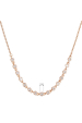 Obrázok pre Pozlátený strieborný Rose Gold náhrdelník s malými zirkónmi 12094.1 crystal