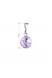 Obrázok pre Prívesok bižutérie so Swarovski kryštálmi fialový okrúhly 54018.3 violet