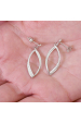 Obrázok pre Strieborné dlhé náušnice kvapky 11786.1