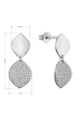 Obrázok pre Strieborné náušnice dvojitej kvapky 11788.1