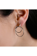Obrázok pre Strieborné náušnice dvojitý kruh 61168