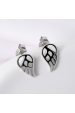 Obrázok pre Strieborné náušnice kôstky krídla 61017