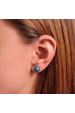 Obrázok pre Strieborné náušnice kôstky so syntetickým opálom modré 11464.3 blue