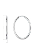 Obrázok pre Strieborné náušnice kruhy 61004