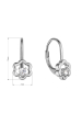 Obrázok pre Strieborné náušnice kvietky so zirkónom 11504.1 crystal