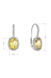 Obrázok pre Strieborné náušnice luxusné s citríny 11492.3