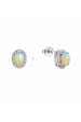 Obrázok pre Strieborné náušnice luxusné s opálom 11490.3