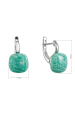 Obrázok pre Strieborné náušnice s amazonitom 11732.3