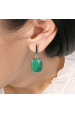 Obrázok pre Strieborné náušnice s prírodným malachitom 11741.3