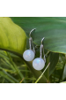 Obrázok pre Strieborné náušnice s shell perlou 11687.1