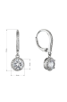 Obrázok pre Strieborné náušnice so zaveseným kolieskom 11638.1