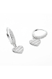 Obrázok pre Strieborné náušnice so zaveseným srdiečkom 11720.1