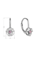 Obrázok pre Strieborné náušnice so zirkónmi 11508.3 crystal/rose