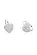 Obrázok pre Strieborné náušnice trblietavé srdce 11714.1
