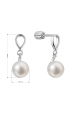Obrázok pre Strieborné náušnice visiaca slzička s riečnou perlou 21086.1B