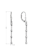 Obrázok pre Strieborné dlhé náušnice 11698.1