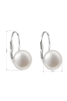 Obrázok pre Strieborné náušnice visiace s bielou riečnou perlou 21010.1