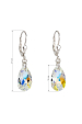 Obrázok pre Strieborné náušnice visiace s kryštálmi Swarovski AB efekt slza 31063.2