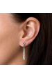 Obrázok pre Strieborné náušnice visiace s kryštálmi Swarovski biela slza 31163.1