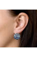 Obrázok pre Strieborné náušnice visiace s kryštálmi Swarovski modré okrúhle 31161.3 blue style