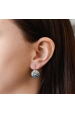 Obrázok pre Strieborné náušnice visiace s kryštálmi Swarovski modré okrúhle 31176.3 ice blue