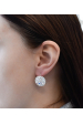 Obrázok pre Strieborné náušnice visiace so Swarovski kryštálmi ab efekt okrúhle 31161.2