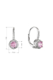 Obrázok pre Strieborné visiace náušnice 11621.3 rose