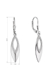 Obrázok pre Strieborné visiace náušnice kvapky 11696.1