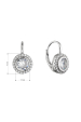 Obrázok pre Strieborné visiace náušnice okrúhle 11639.1