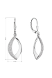 Obrázok pre Strieborné visiace náušnice slzy 11697.1