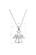 Obrázok pre Strieborný náhrdelník anjel s krížikom 12123.1