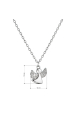 Obrázok pre Strieborný náhrdelník anjelik so zirkónmi 12106.1