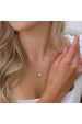 Obrázok pre Strieborný náhrdelník ELEN 12M00005 moissanite