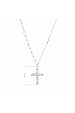 Obrázok pre Strieborný náhrdelník kríž so zirkónmi 12100.1 crystal