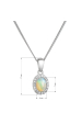 Obrázok pre Strieborný náhrdelník luxusný s opálom 12085.3