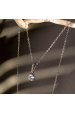Obrázok pre Strieborný náhrdelník MIA 12M00002 moissanite