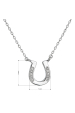 Obrázok pre Strieborný náhrdelník podkova so zirkónmi 12108.1