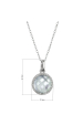 Obrázok pre Strieborný náhrdelník s akvamarínom 12157.3