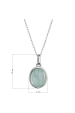 Obrázok pre Strieborný náhrdelník s akvamarínom 12160.3